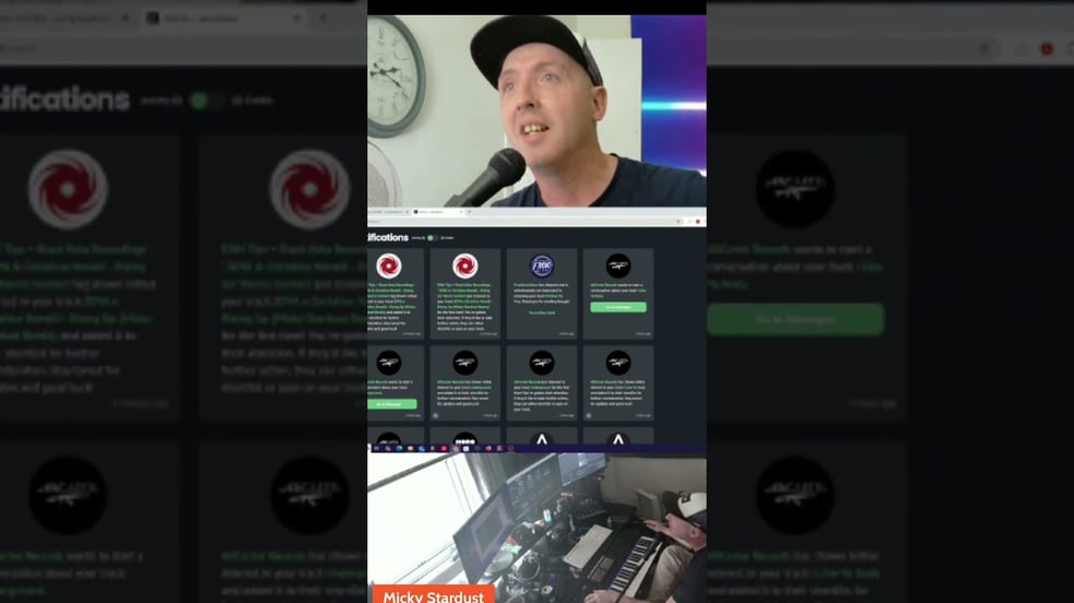 This is my live stream when I found out about my shortlist for Black Hole Recordings Contest lol
