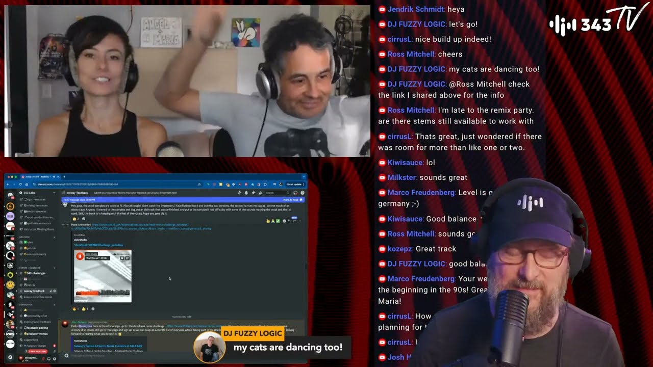 Selway's Techno & Electro Saturdays | Autofreak Remix Challenge Feedback Session | 343 TV