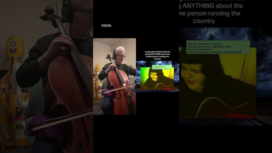 Adding cello to a new Jessie Mazin protest song