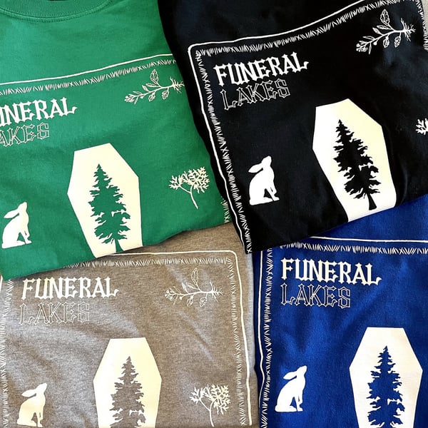 Upcycled "Funeral Lakes" T-shirt (Random Colour) image