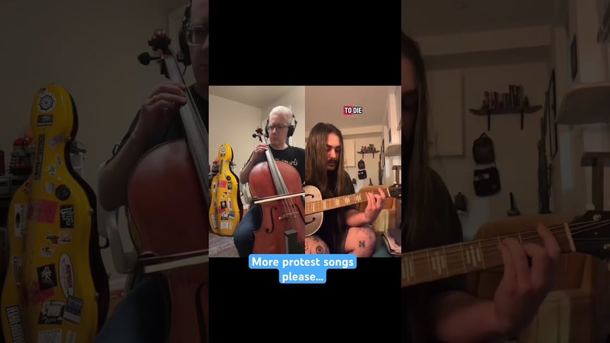 Adding cello to a brand-new protest song