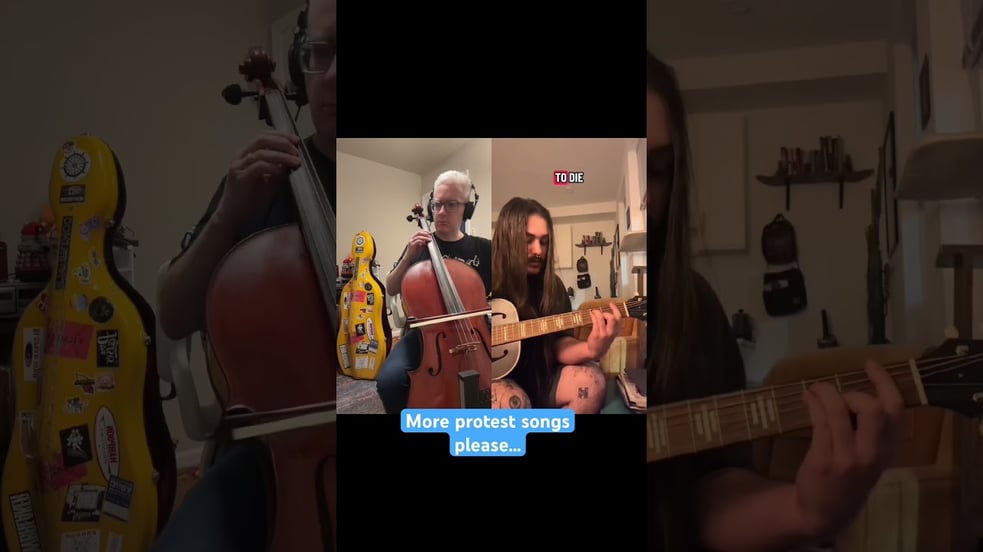 Adding cello to a brand-new protest song