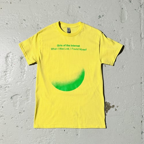 U.V. T-SHIRT - GREEN ON YELLOW