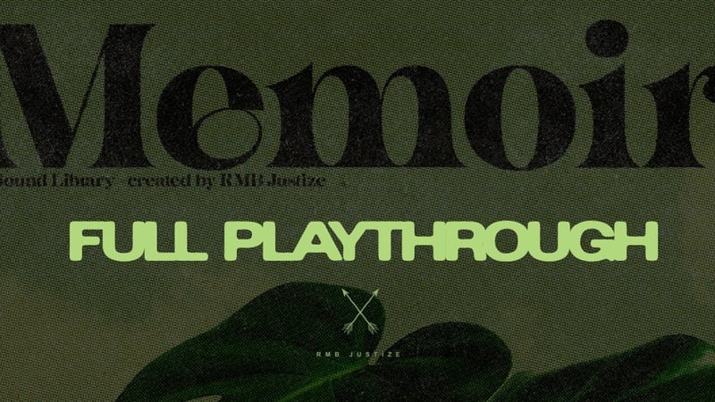 RMB Justize Presents - MEMOIR - Sample Pack (Full Playthrough) - Samples & Loops 2022