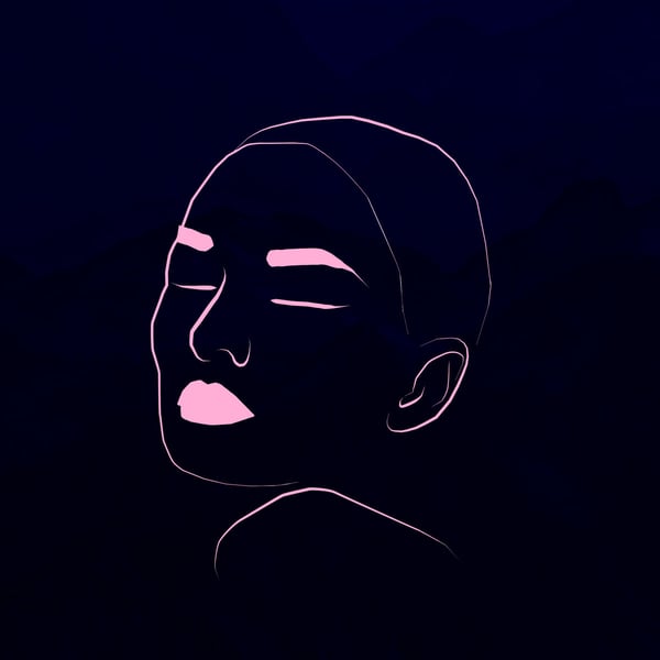 My Girl Drinks Coffee - Digital image