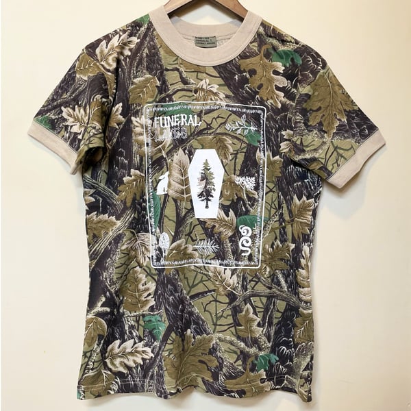 Upcycled Surplus Camo "Funeral Lakes" T-Shirt image