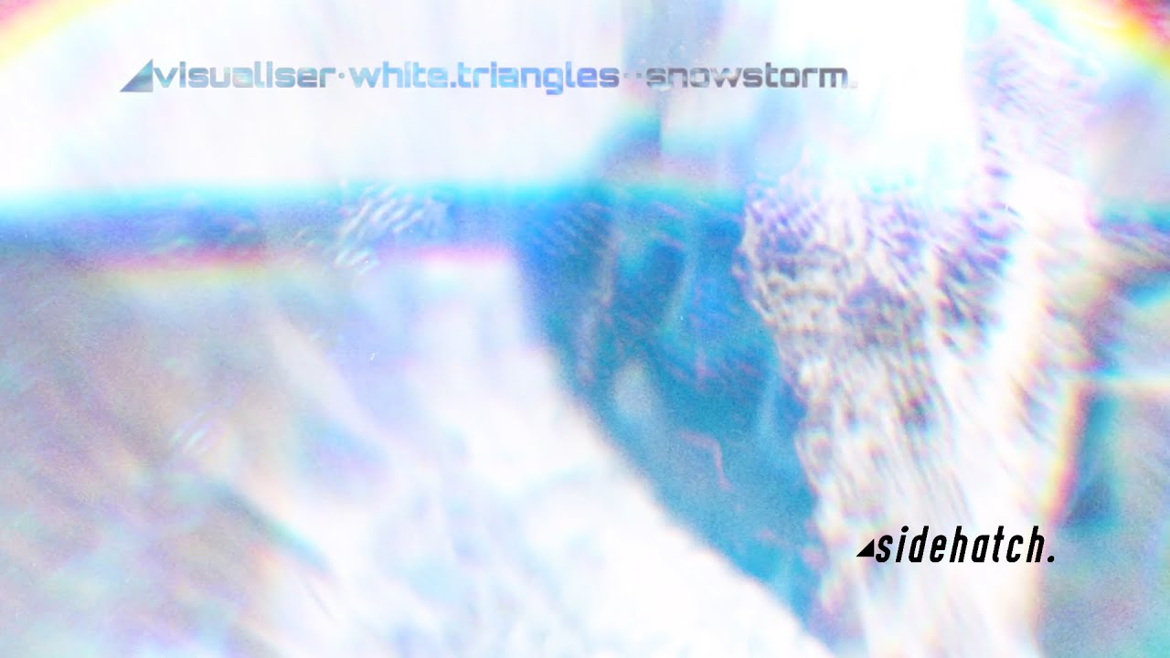 ◢visualiser•white.triangles••snowstorm.