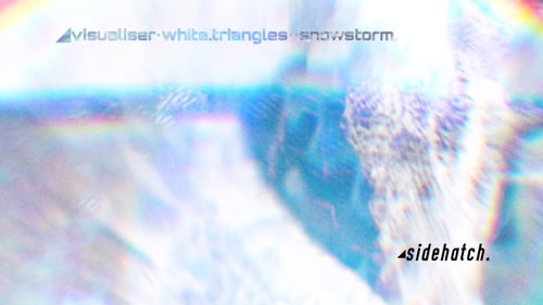 ◢visualiser•white.triangles••snowstorm.