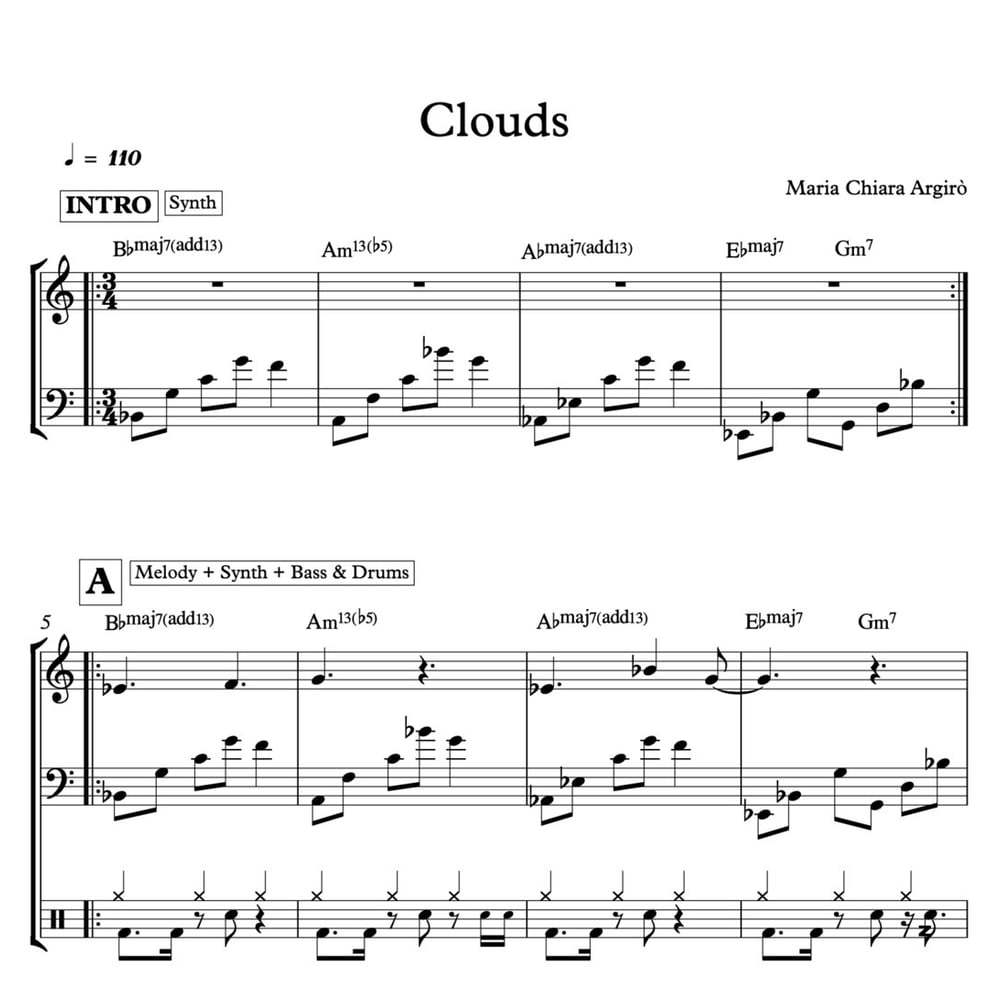 Clouds [Music Sheet]
