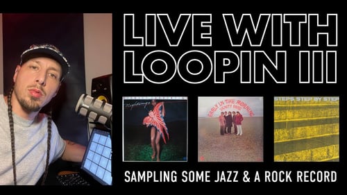 Live with Loopin III: we found some 70s jazz and a rock record to sample