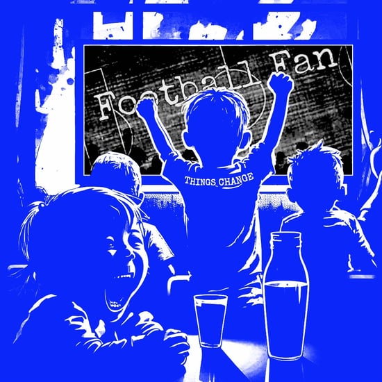 Football Fan (Blau-Weiß-Schwarz Edition)