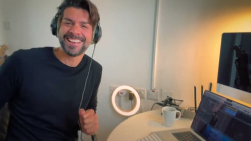 In Da Studio making 'Weatherman' by Nick Barrett