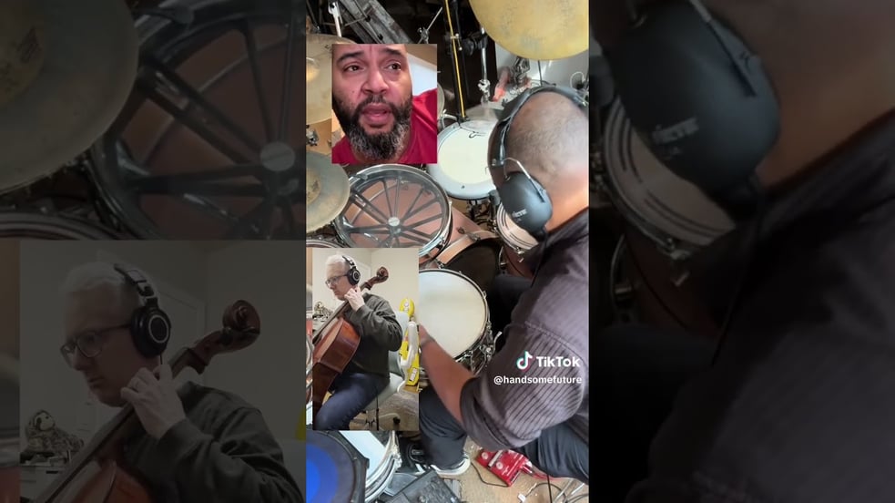 Renee Nicole Good poem with abstract drums and cello