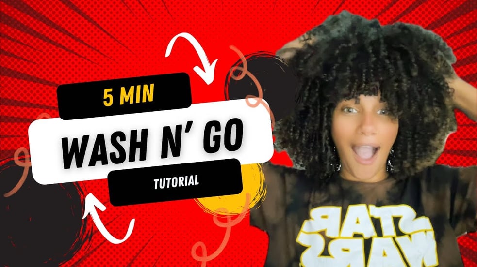 5 min Wash n’ Go tutorial!!