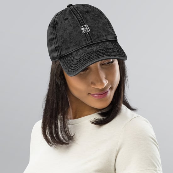 Vintage Cotton Twill SD Logo Cap (Metal snap buckle with an antique brass finish)