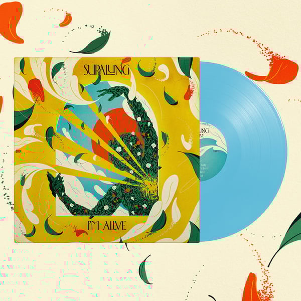 I'M ALIVE - Limited Edition 12" Blue Vinyl with Album Art Print Poster image