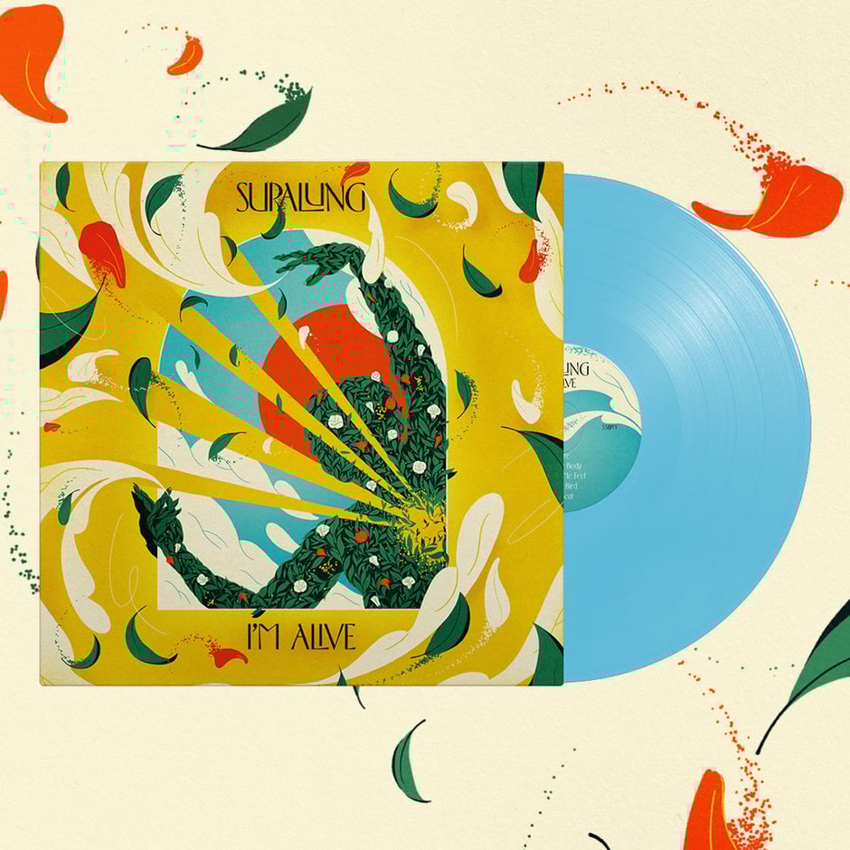 I'M ALIVE - Limited Edition 12" Blue Vinyl with Album Art Print Poster