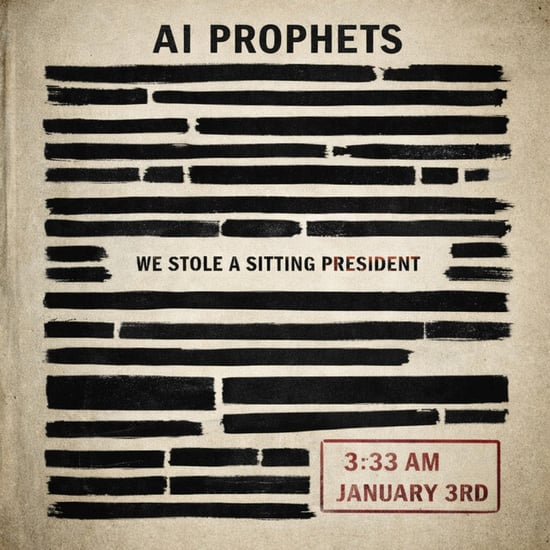 WE STOLE A SITTING PRESIDENT