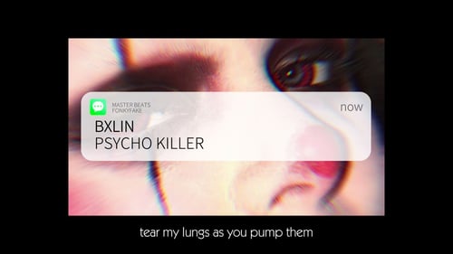 BXLIN - PSYCHO KILLER (prod. Master Beats x Fonkyfake) [lyric video]