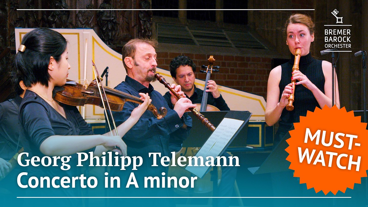 Georg Philipp Telemann: Concerto in A minor for Recorder, Oboe, Violin and Basso Continuo, TWV 43:a3