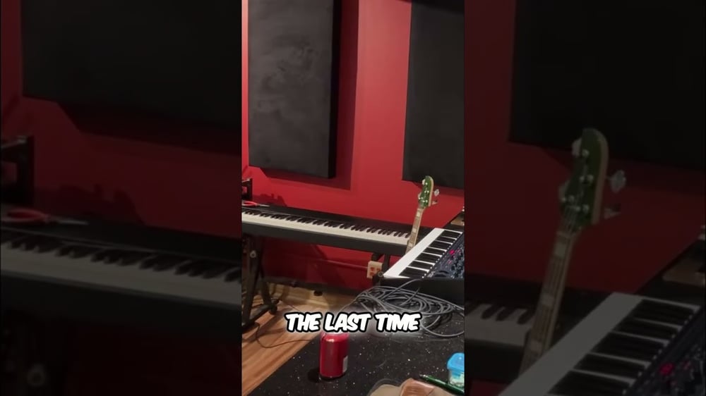 Keyboard Player's Secret: Recording Studio Vibe & Unexpected Nuclear Bomb! #shorts