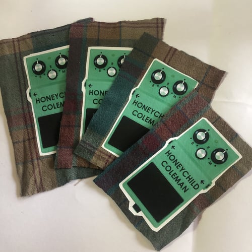 Honeychild Coleman Green Pedal logo patch (plaid)
