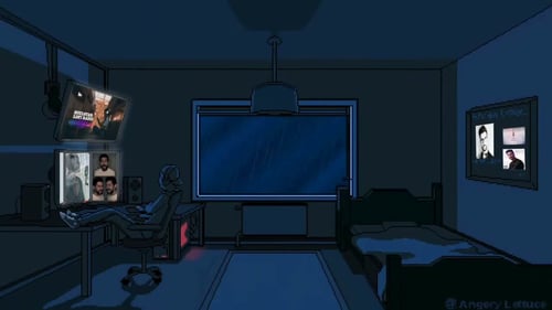 🌛Late Night Lofi - Chillin Inside when it's raining | LOFI MIX for the Soul