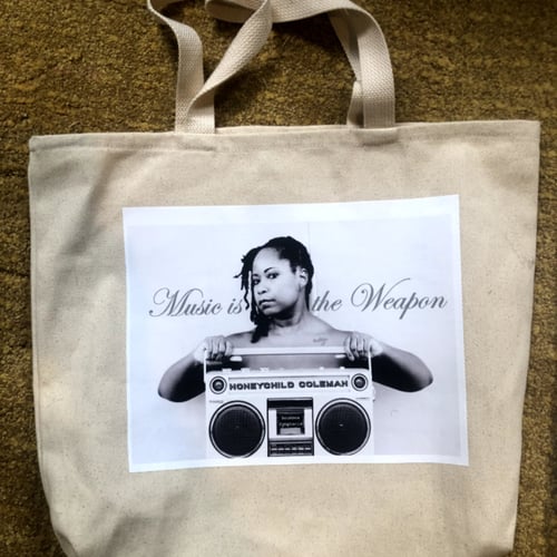 Music Is The Weapon Tote Bag DELI RUN