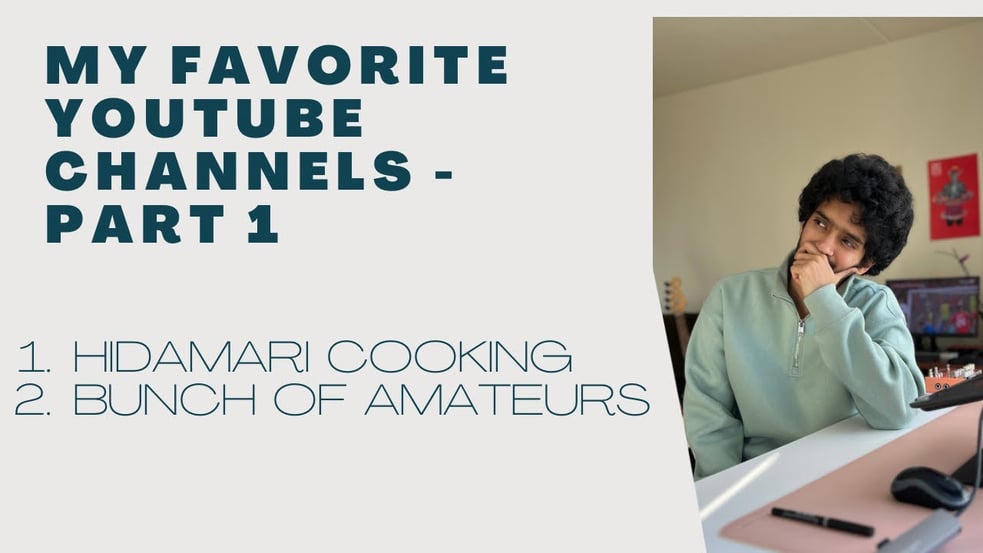 My Favorite YouTube Channels - Part 1 @HidaMariCooking @BunchOfAmateurs