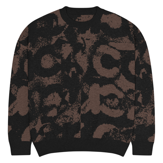 CAMO DARK Relaxed fit knitted crew neck sweater