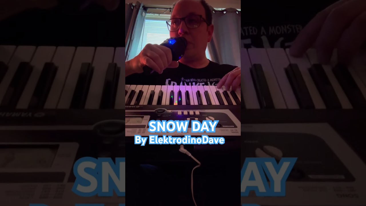 Song for a snow day #snowday #freestyle #keyboards #vintage