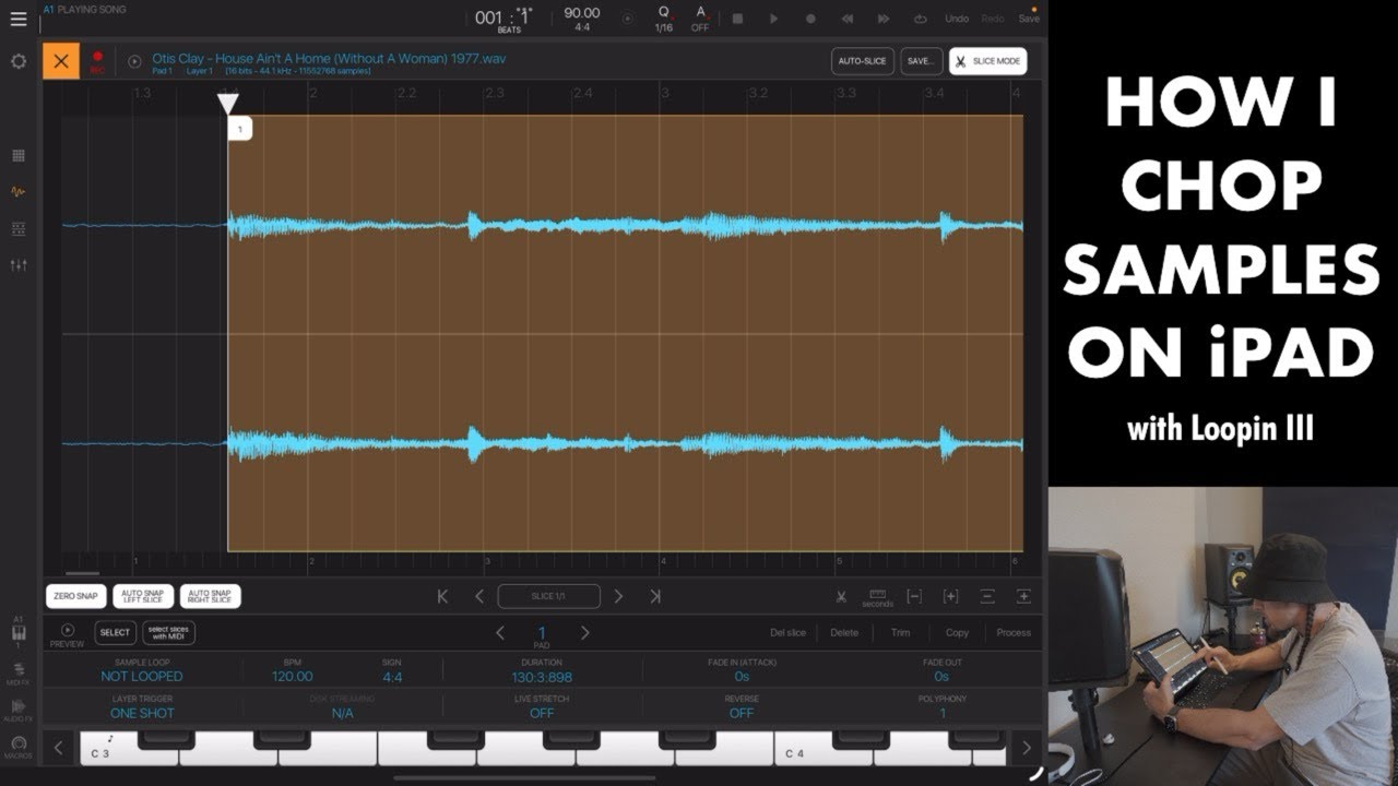 How I Chop Samples on the iPad