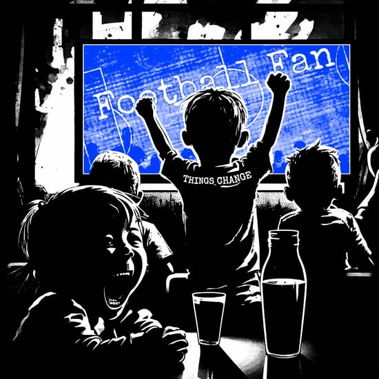 Football Fan (Schwarz-Weiß-Blau Edition)