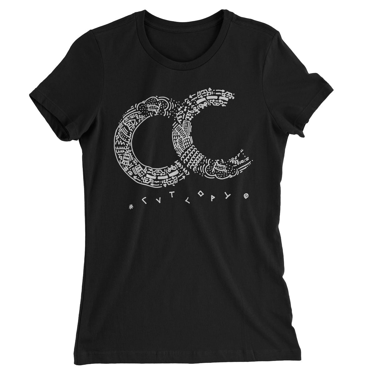 Cut Copy – Zonoscope CC 90s Baby Tee – Black