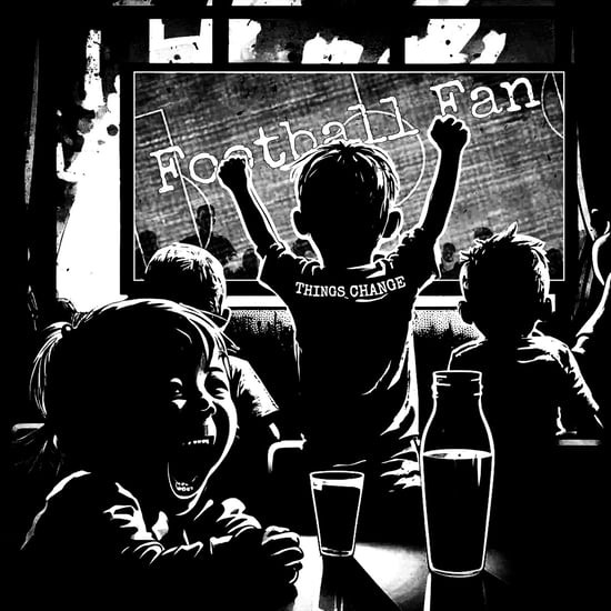 Football Fan (Schwarz-Weiß Edition)