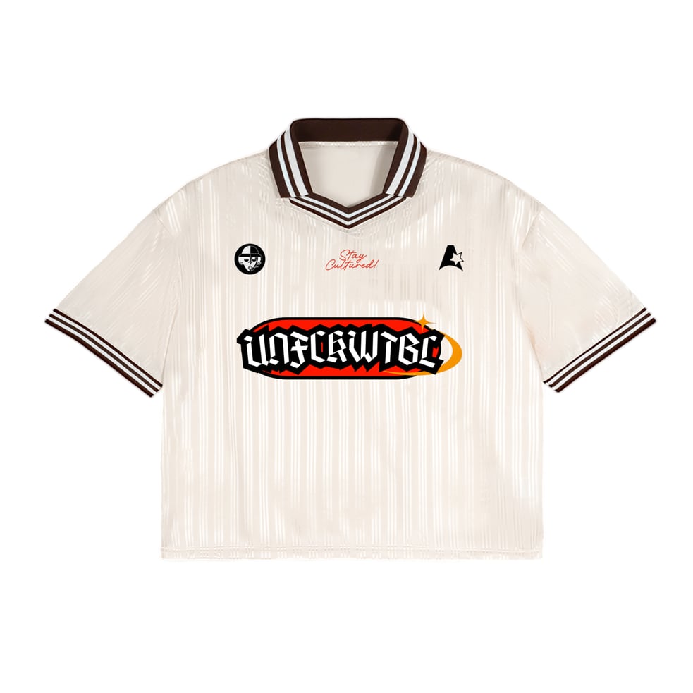 UNFCKWTBL Stripes Polo Collar Jersey