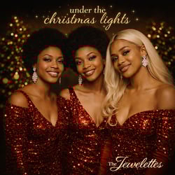 under the christmas lights