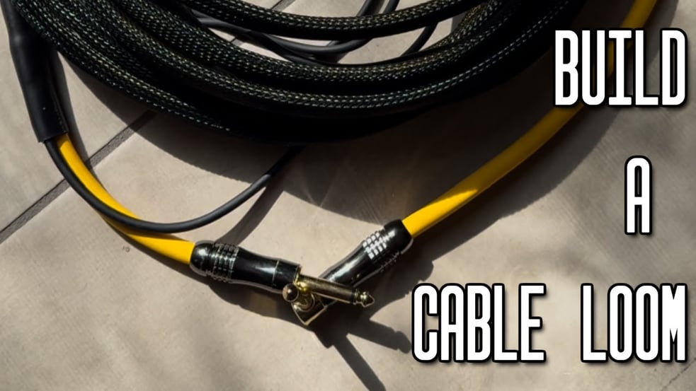 Building a cable loom #DIY #InstrumentLoom