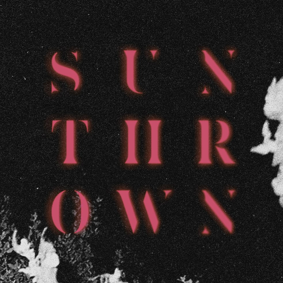 Pink Sunthrown Sticker