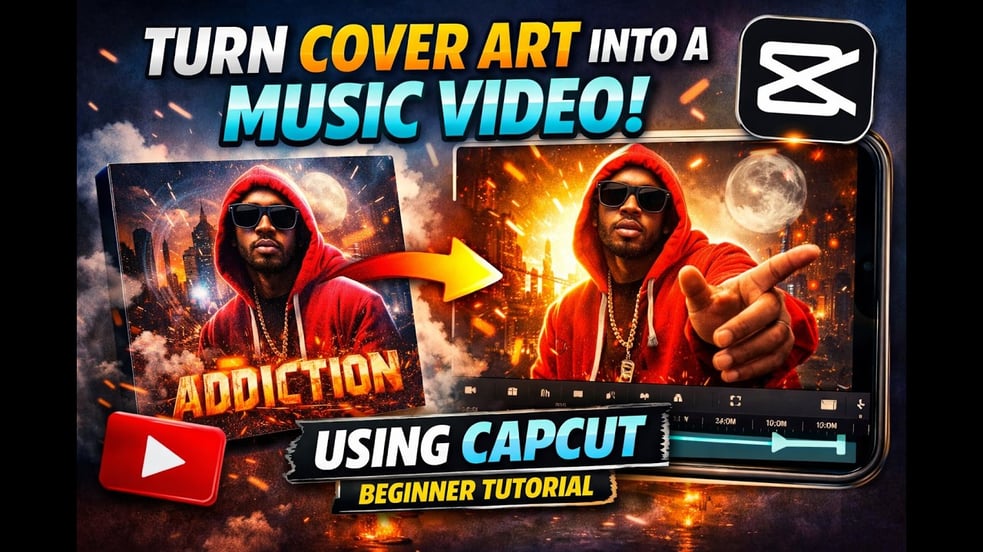 Turn Cover Art Into a Music Video Using CapCut (Beginner Tutorial)