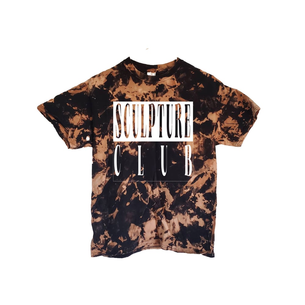 Sculpture Club Block Logo Bleach Dyed