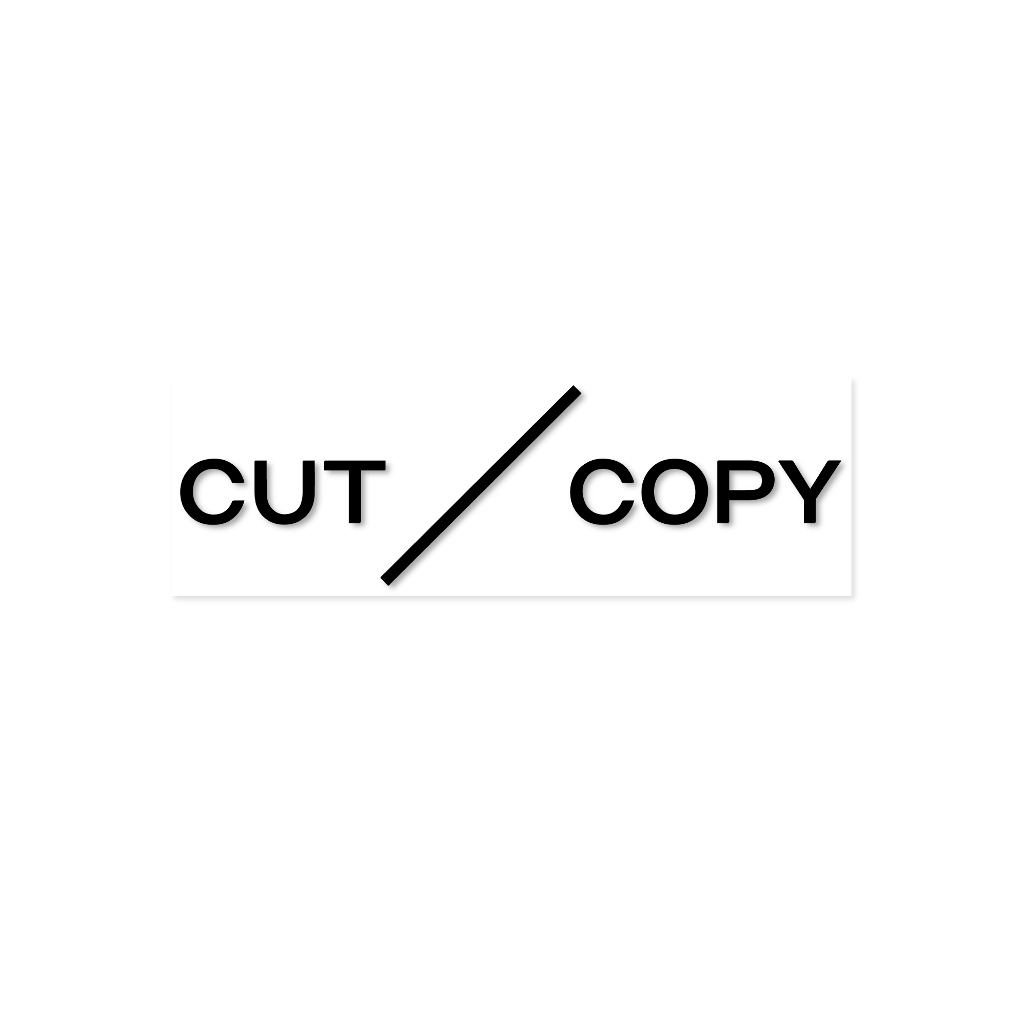 Cut Copy / Transparent Sticker