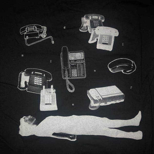 Phone Shirt (Black) XS ONLY image