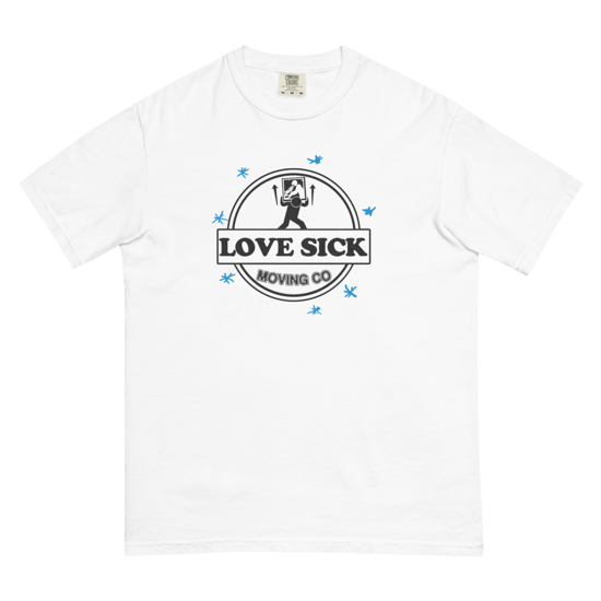 LOVE SICK MOVING CO. Unisex garment-dyed heavyweight t-shirt