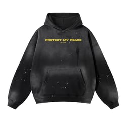 Vintage Wash Frayed Fleece "est 2025" Hoodie