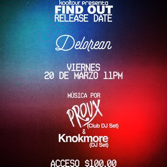 FIND OUT Release Date at Delorean Mazatlan