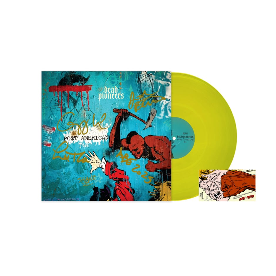 PO$T AMERICAN - *SIGNED* Limited Edition Transparent Yellow 12" Vinyl