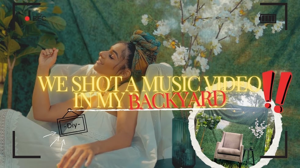 We shot a music video in my Backyard!!!