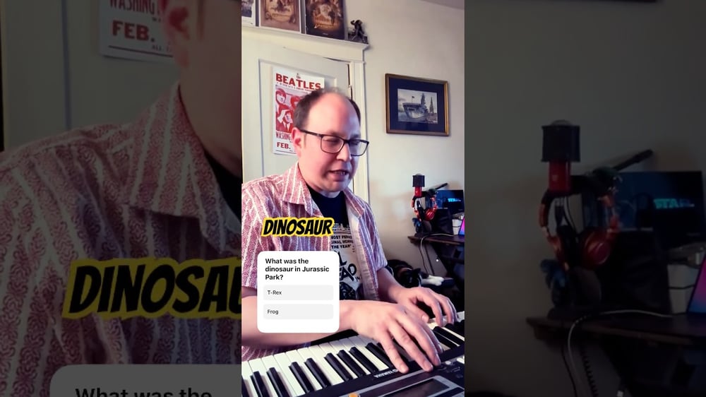 Jurassic World Rebirth Theme #keyboard #jurassicpark #jurassicworld #jp #dinosaurs #excited #slay