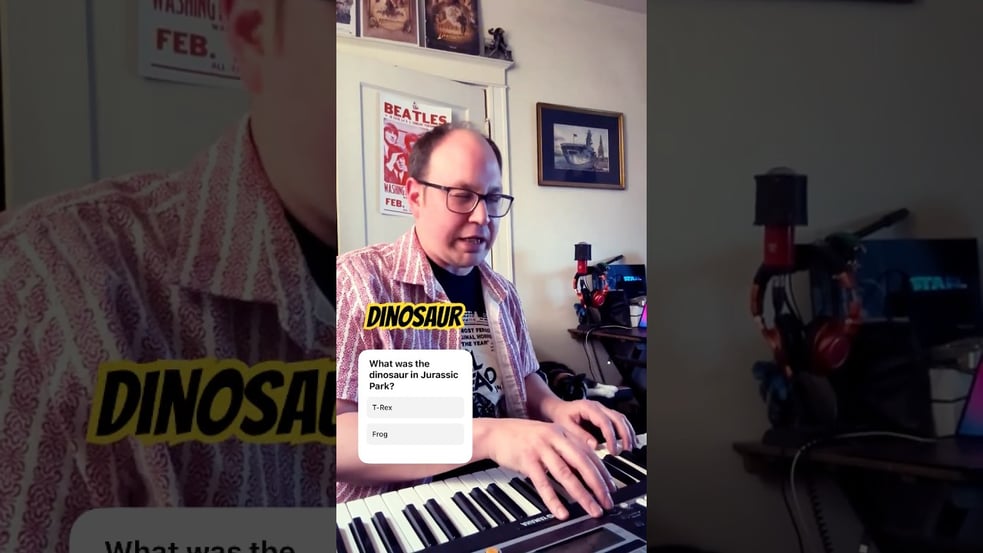 Jurassic World Rebirth Theme #keyboard #jurassicpark #jurassicworld #jp #dinosaurs #excited #slay